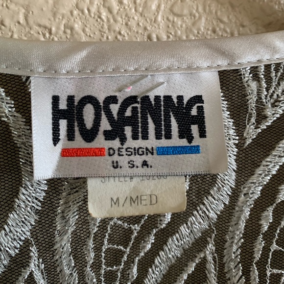 Hosanna Design Silver Lace Art-To-Wear Opening Evening Event Jacket Blazer 🌴 - Picture 5 of 10